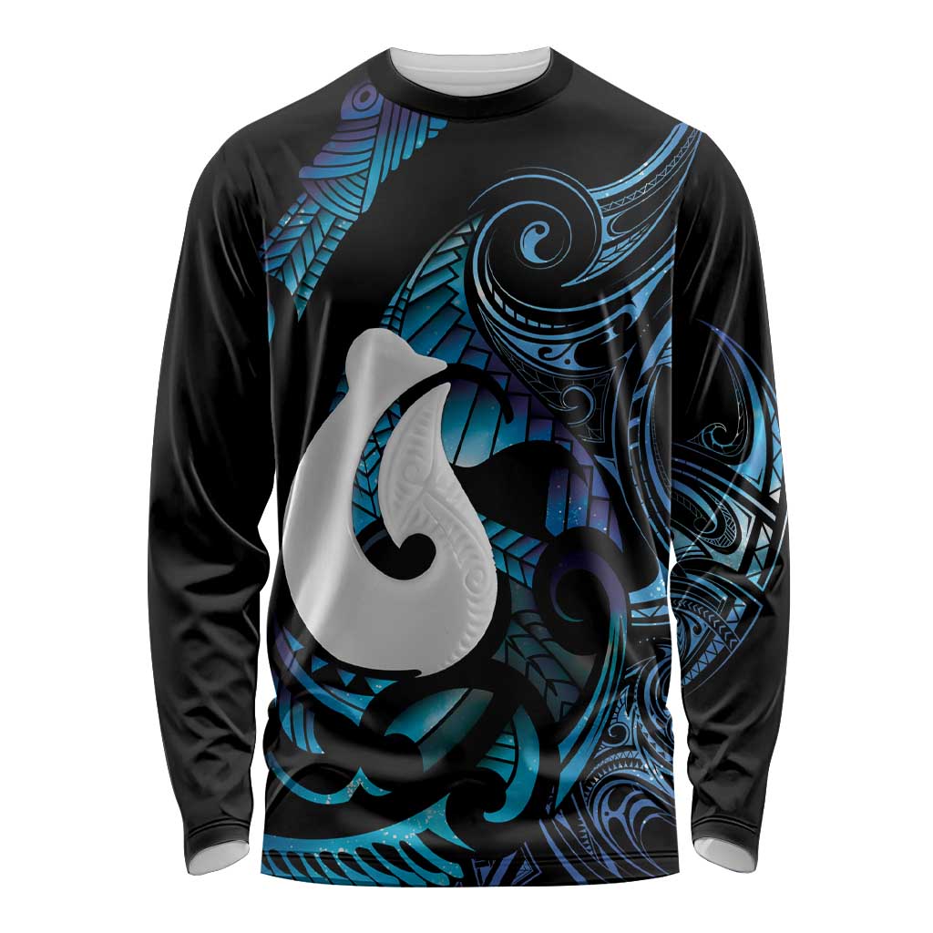 Hei Matau New Zealand Matariki Long Sleeve Shirt NZ Fish Hook Maori Art