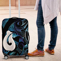 Hei Matau New Zealand Matariki Luggage Cover NZ Fish Hook Maori Art LT14 Purple - Polynesian Pride