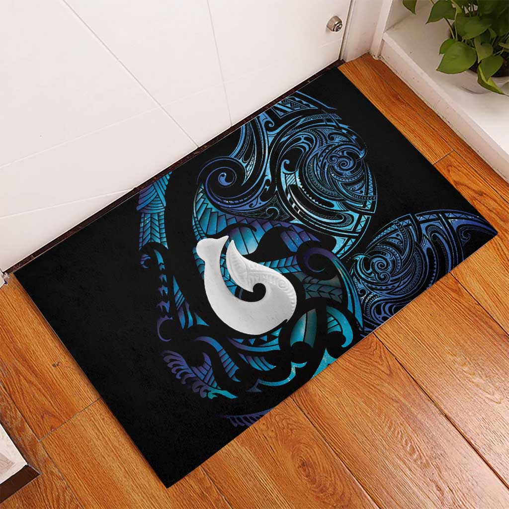 Hei Matau New Zealand Matariki Rubber Doormat NZ Fish Hook Maori Art