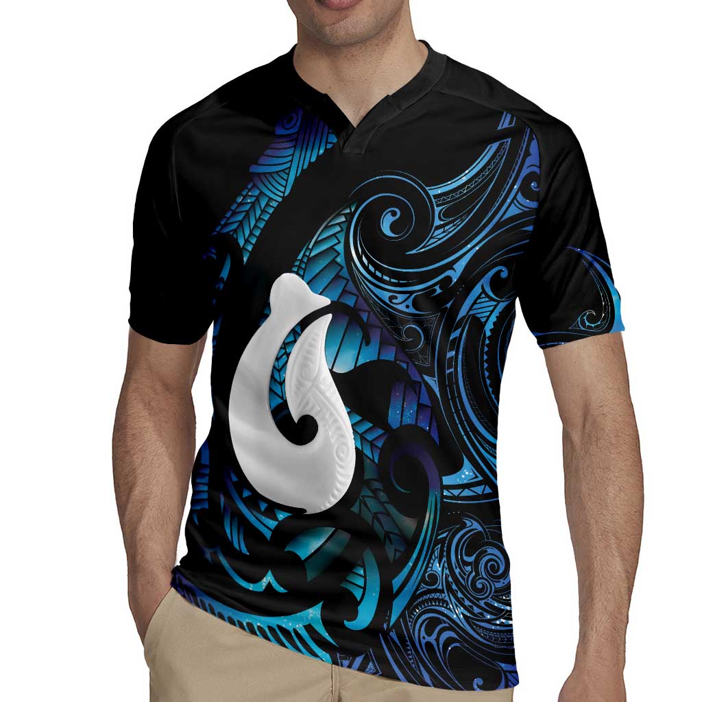 Hei Matau New Zealand Matariki Rugby Jersey NZ Fish Hook Maori Art