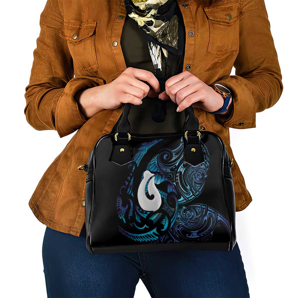 Hei Matau New Zealand Matariki Shoulder Handbag NZ Fish Hook Maori Art