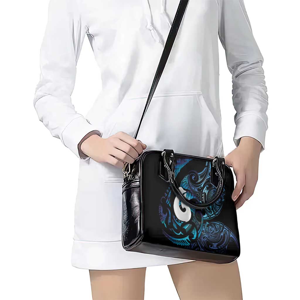 Hei Matau New Zealand Matariki Shoulder Handbag NZ Fish Hook Maori Art