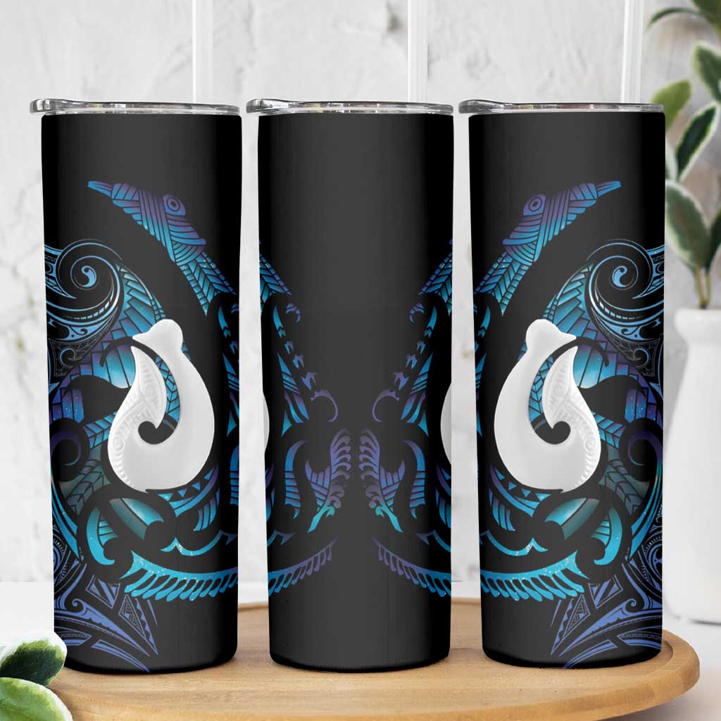 Hei Matau New Zealand Matariki Skinny Tumbler NZ Fish Hook Maori Art