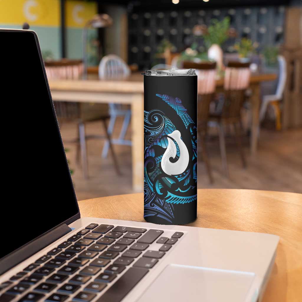 Hei Matau New Zealand Matariki Skinny Tumbler NZ Fish Hook Maori Art