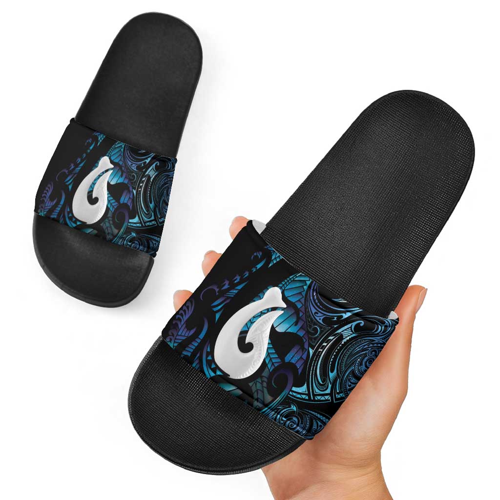 Hei Matau New Zealand Matariki Slide Sandals NZ Fish Hook Maori Art