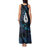 Hei Matau New Zealand Matariki Tank Maxi Dress NZ Fish Hook Maori Art