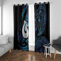 Hei Matau New Zealand Matariki Window Curtain NZ Fish Hook Maori Art