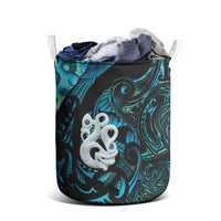 Manaia New Zealand Matariki Laundry Basket NZ Paua Shell Maori Art LT14 - Polynesian Pride