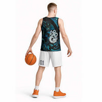 Manaia New Zealand Matariki Basketball Jersey NZ Paua Shell Maori Art