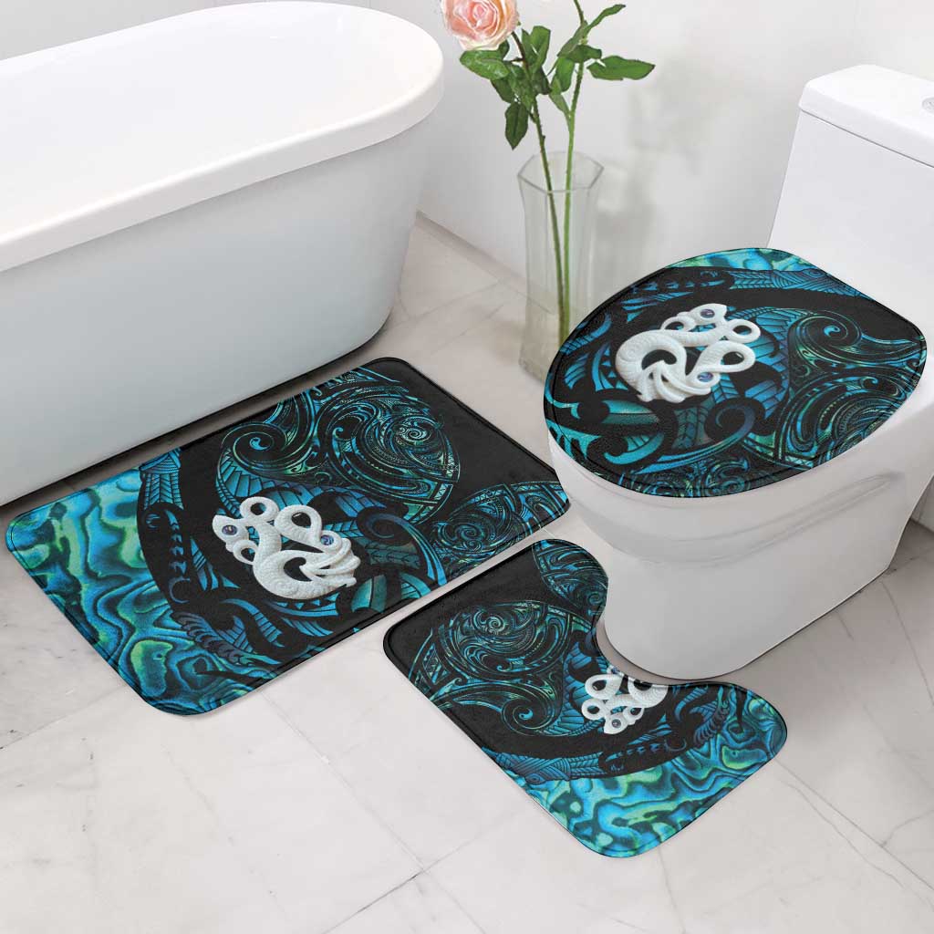 Manaia New Zealand Matariki Bathroom Set NZ Paua Shell Maori Art