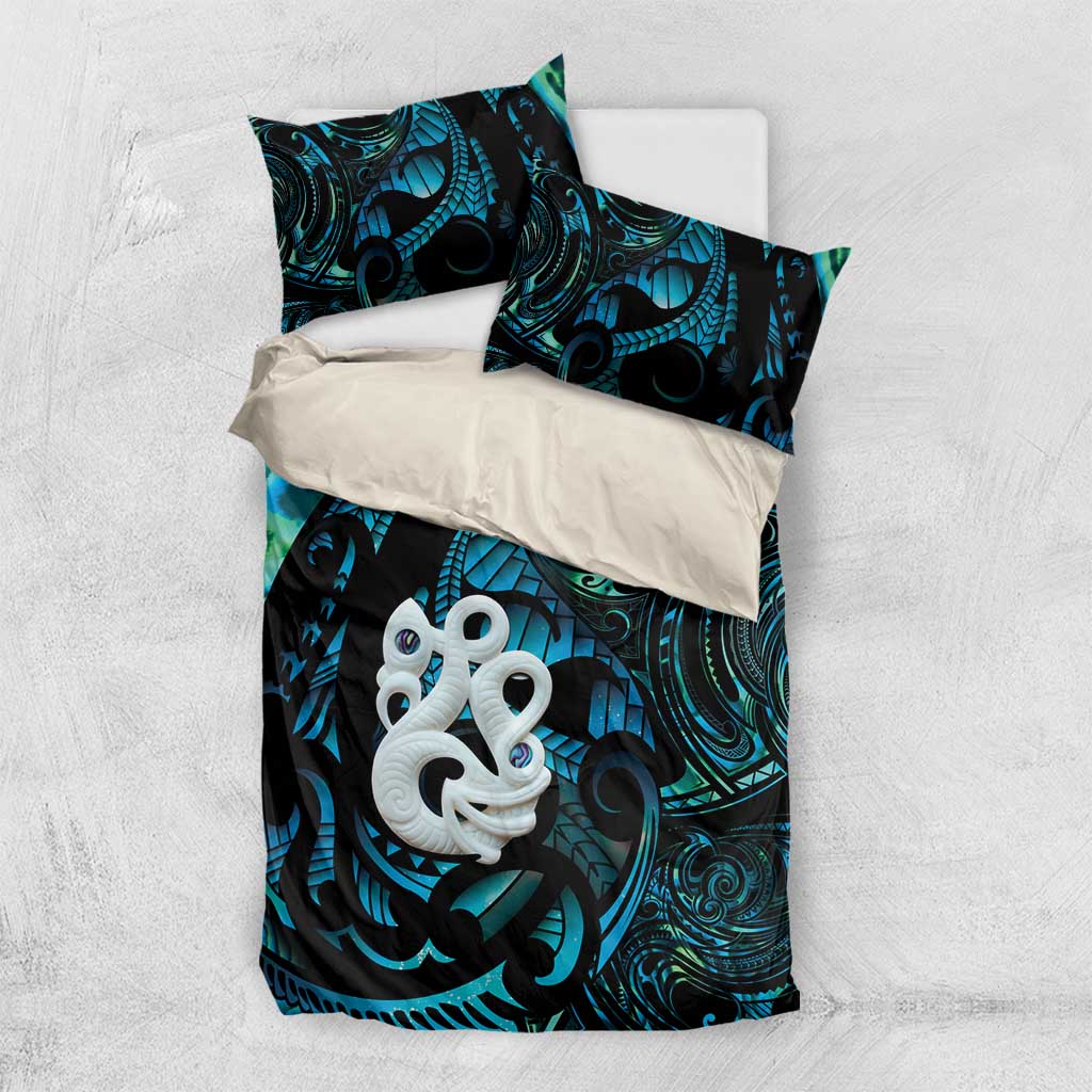 Manaia New Zealand Matariki Bedding Set NZ Paua Shell Maori Art