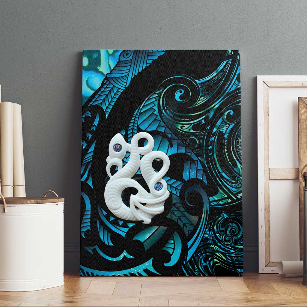 Manaia New Zealand Matariki Canvas Wall Art NZ Paua Shell Maori Art