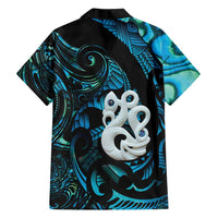 Manaia New Zealand Matariki Family Matching Short Sleeve Bodycon Dress and Hawaiian Shirt NZ Paua Shell Maori Art