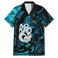 Manaia New Zealand Matariki Family Matching Tank Maxi Dress and Hawaiian Shirt NZ Paua Shell Maori Art