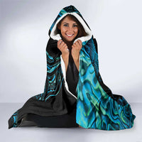 Manaia New Zealand Matariki Hooded Blanket NZ Paua Shell Maori Art LT14 - Polynesian Pride