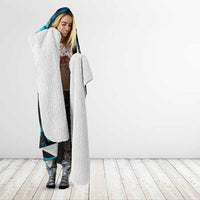 Manaia New Zealand Matariki Hooded Blanket NZ Paua Shell Maori Art LT14 - Polynesian Pride