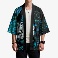 Manaia New Zealand Matariki Kimono NZ Paua Shell Maori Art