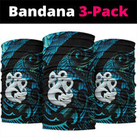 Manaia New Zealand Matariki Neck Gaiter NZ Paua Shell Maori Art