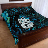 Manaia New Zealand Matariki Quilt Bed Set NZ Paua Shell Maori Art