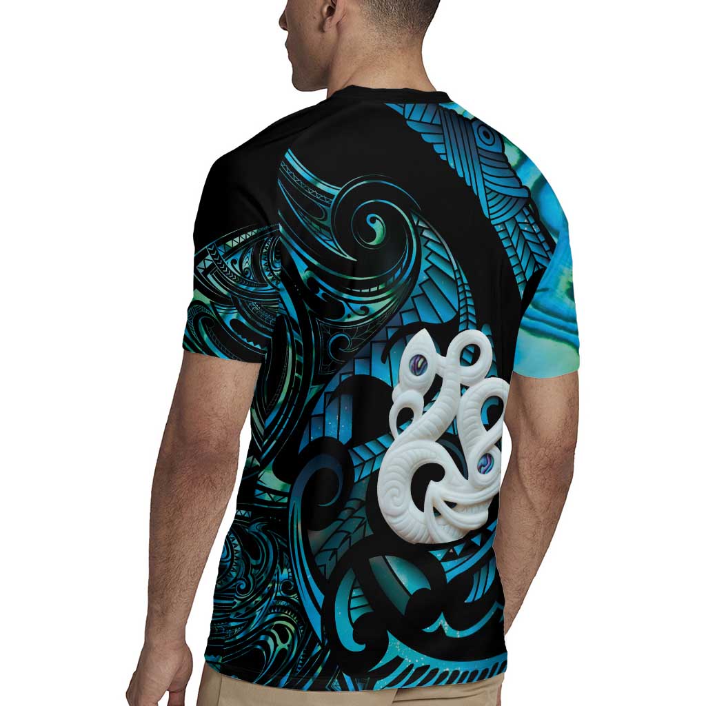 Manaia New Zealand Matariki Rugby Jersey NZ Paua Shell Maori Art