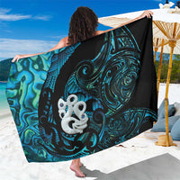 Manaia New Zealand Matariki Sarong NZ Paua Shell Maori Art LT14 One Size 44 x 66 inches Turquoise - Polynesian Pride