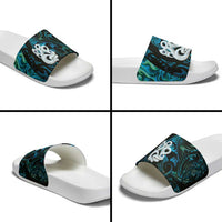 Manaia New Zealand Matariki Slide Sandals NZ Paua Shell Maori Art