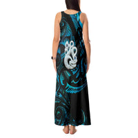 Manaia New Zealand Matariki Tank Maxi Dress NZ Paua Shell Maori Art LT14 - Polynesian Pride
