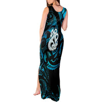 Manaia New Zealand Matariki Tank Maxi Dress NZ Paua Shell Maori Art LT14 - Polynesian Pride