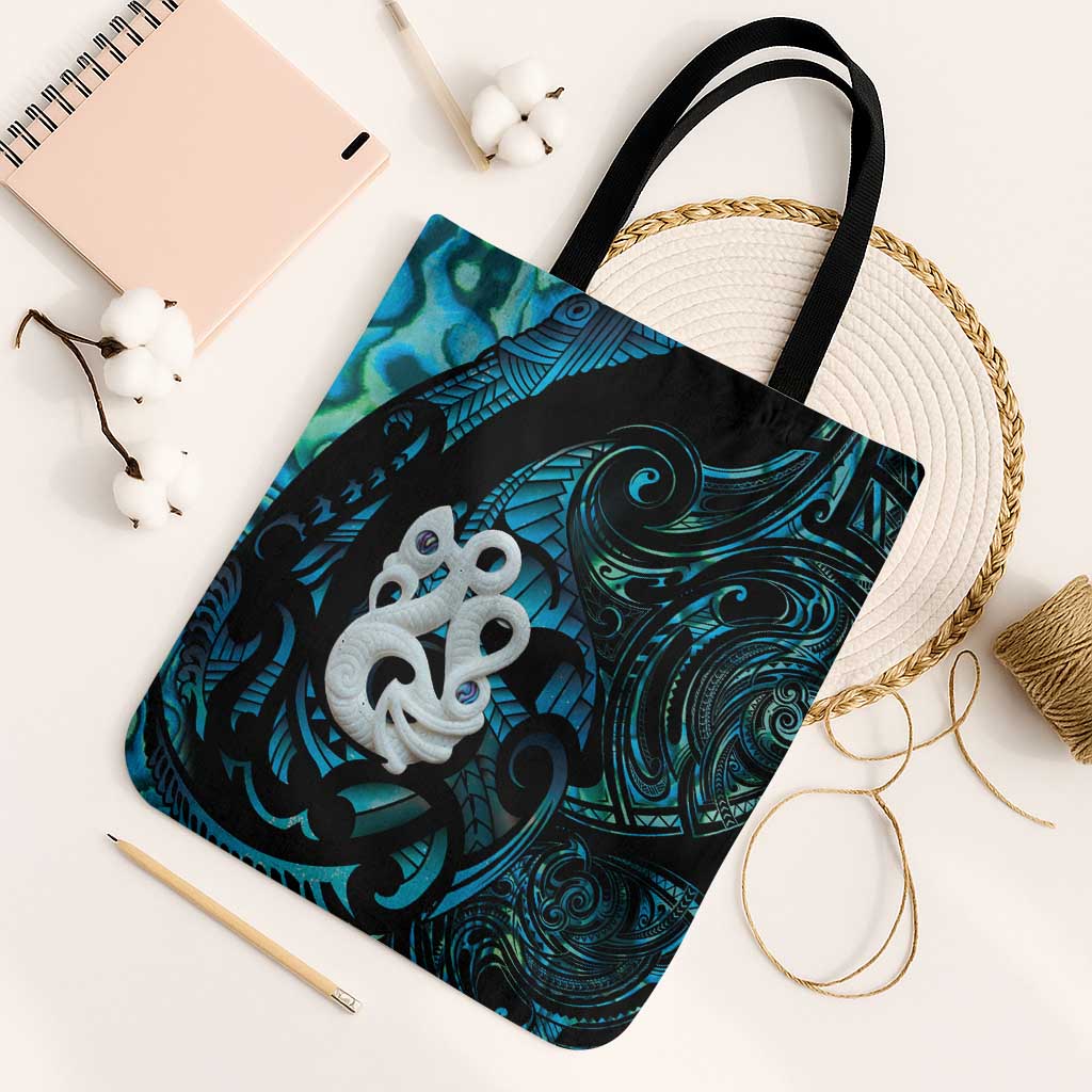 Manaia New Zealand Matariki Tote Bag NZ Paua Shell Maori Art