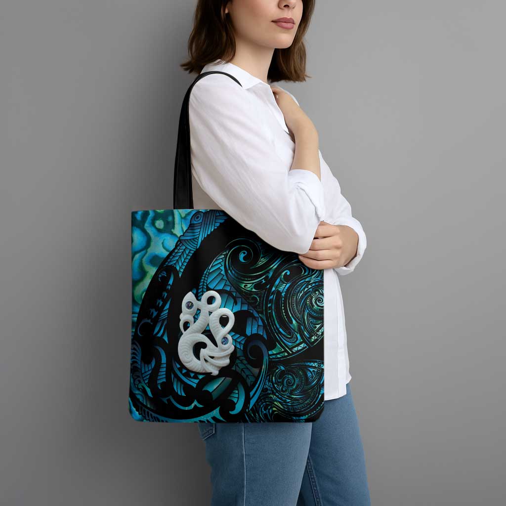 Manaia New Zealand Matariki Tote Bag NZ Paua Shell Maori Art