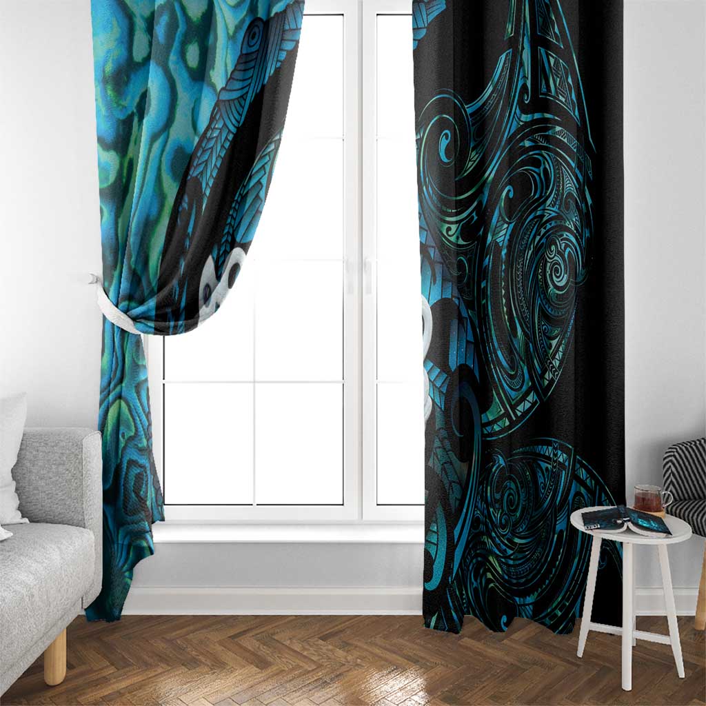 Manaia New Zealand Matariki Window Curtain NZ Paua Shell Maori Art LT14 - Polynesian Pride
