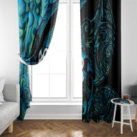 Manaia New Zealand Matariki Window Curtain NZ Paua Shell Maori Art LT14 - Polynesian Pride