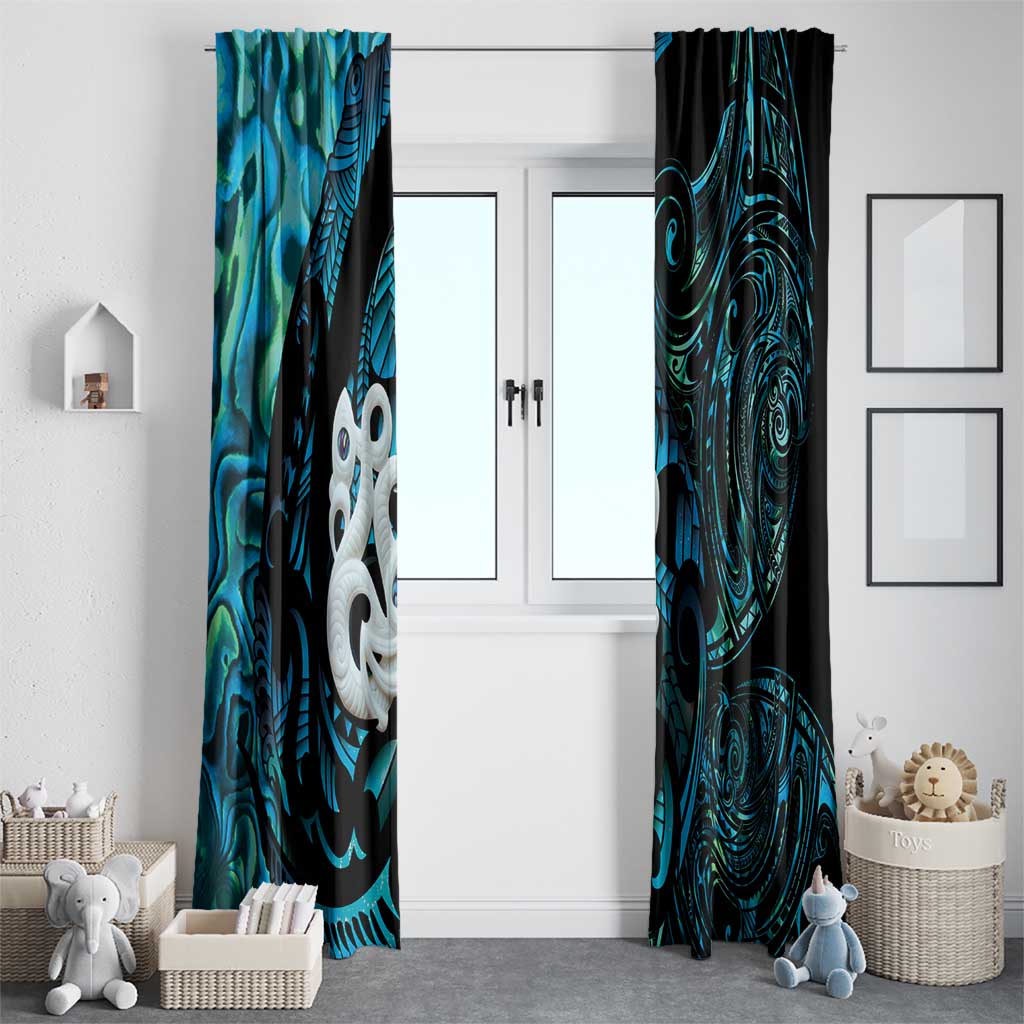 Manaia New Zealand Matariki Window Curtain NZ Paua Shell Maori Art LT14 - Polynesian Pride