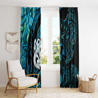 Manaia New Zealand Matariki Window Curtain NZ Paua Shell Maori Art LT14 - Polynesian Pride