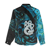 Manaia New Zealand Matariki Women Casual Shirt NZ Paua Shell Maori Art