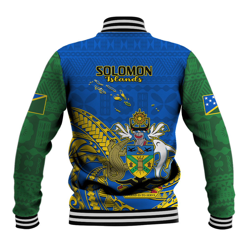 Polynesian Pride Independence Day Solomon Islands Baseball Jacket Happy 45th Anniversary LT14 - Polynesian Pride