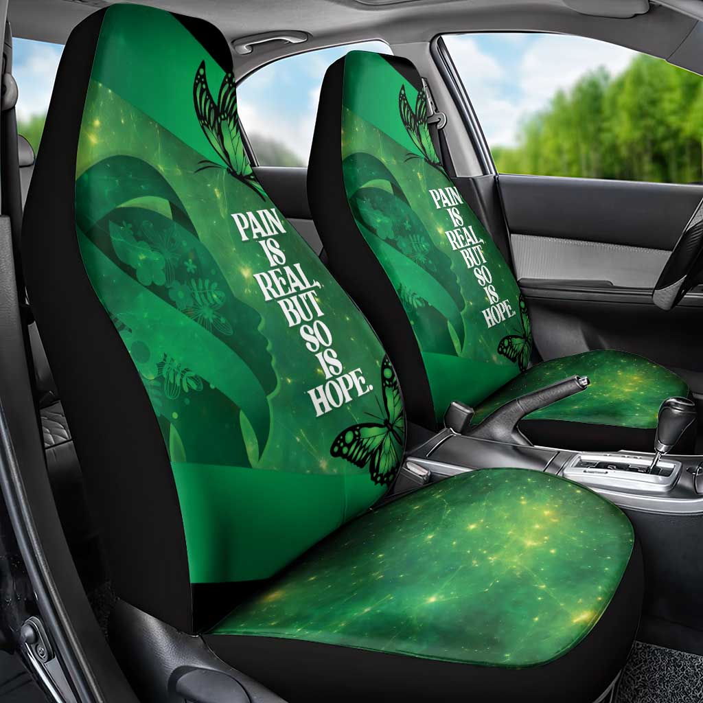 World Mental Health Awareness Month Car Seat Cover Warriors Brave Strong Galaxy Vibes