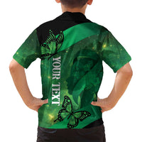 Personalised World Mental Health Awareness Month Family Matching Summer Maxi Dress and Hawaiian Shirt Warriors Brave Strong Galaxy Vibes LT14 - Polynesian Pride