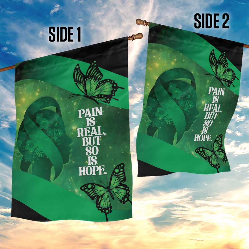 World Mental Health Awareness Month Garden Flag Warriors Brave Strong Galaxy Vibes