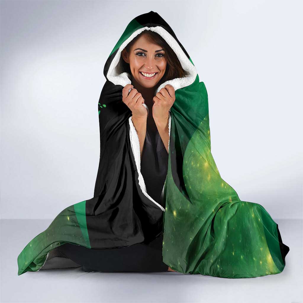 World Mental Health Awareness Month Hooded Blanket Warriors Brave Strong Galaxy Vibes