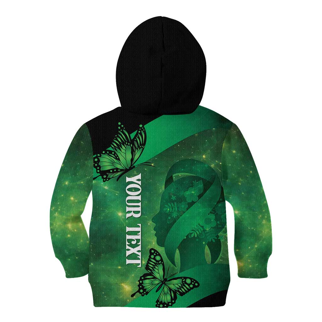 Personalised World Mental Health Awareness Month Kid Hoodie Warriors Brave Strong Galaxy Vibes