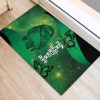 World Mental Health Awareness Month Rubber Doormat Warriors Brave Strong Galaxy Vibes