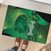 World Mental Health Awareness Month Rubber Doormat Warriors Brave Strong Galaxy Vibes