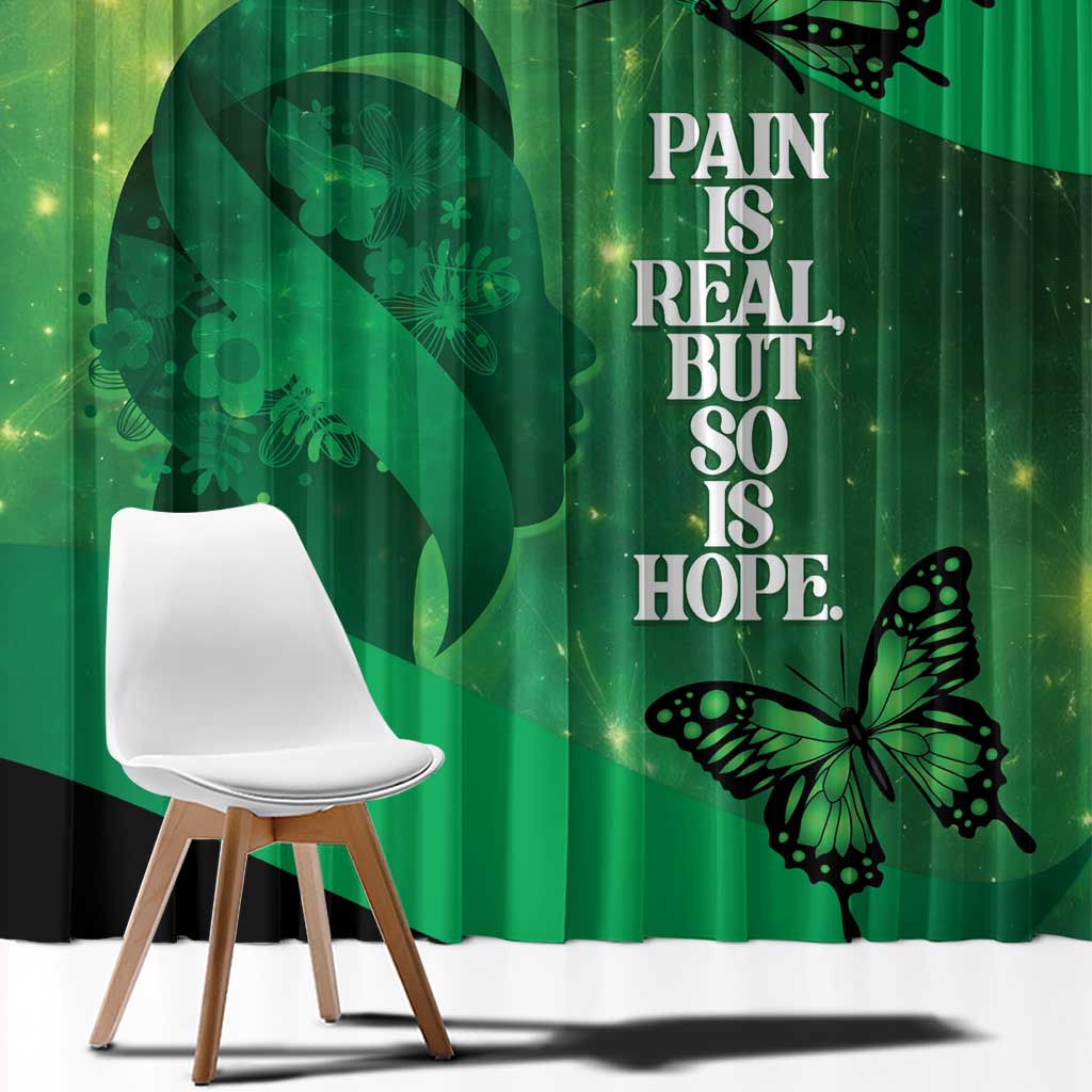 World Mental Health Awareness Month Window Curtain Warriors Brave Strong Galaxy Vibes
