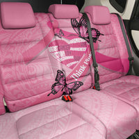 Polynesia Breast Cancer Awareness Month Back Car Seat Cover Pink Ribbon Mix Butterflies