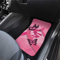 Polynesia Breast Cancer Awareness Month Car Mats Pink Ribbon Mix Butterflies
