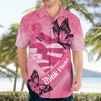 Polynesia Breast Cancer Awareness Month Hawaiian Shirt Pink Ribbon Mix Butterflies