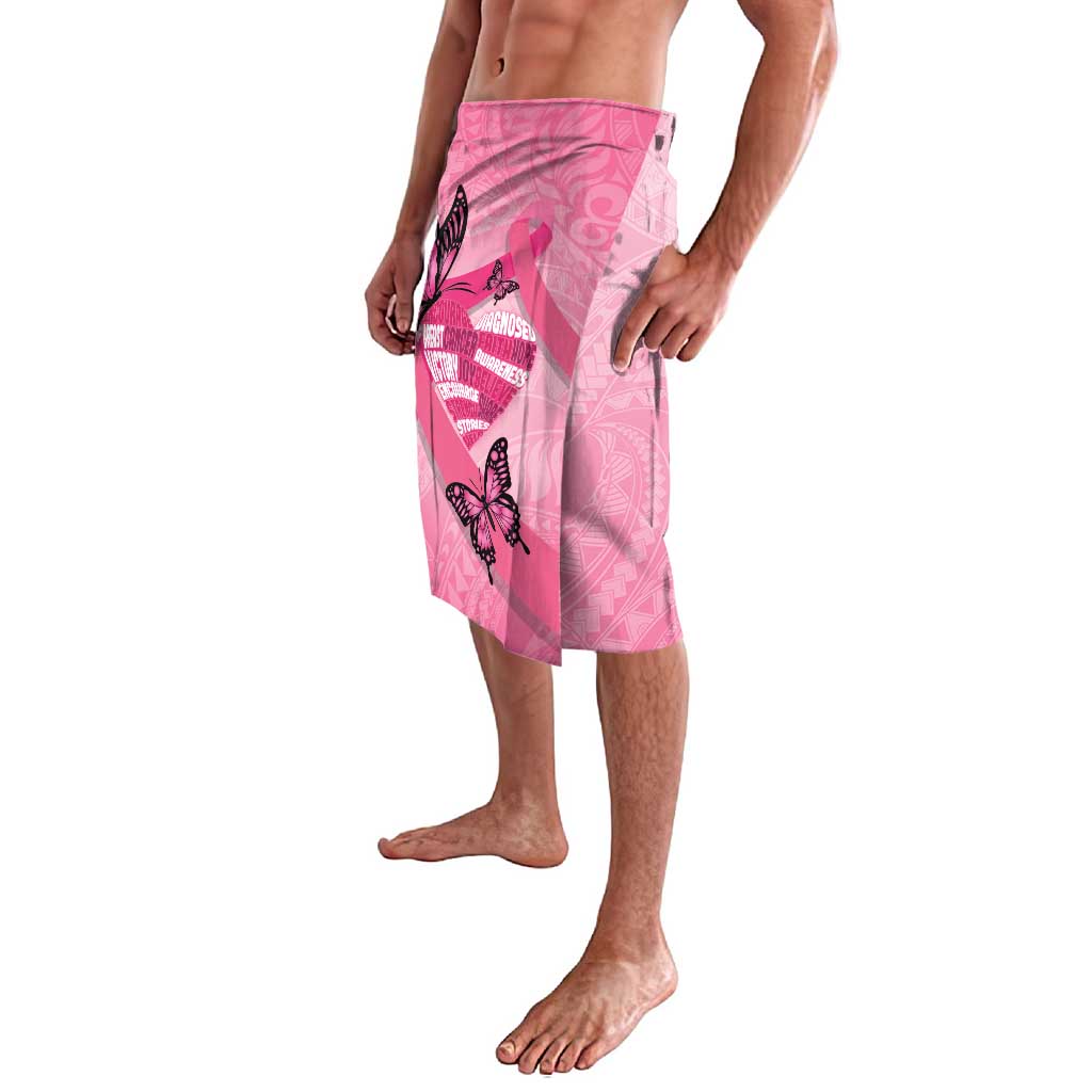 Polynesia Breast Cancer Awareness Month Lavalava Pink Ribbon Mix Butterflies