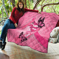 Polynesia Breast Cancer Awareness Month Quilt Pink Ribbon Mix Butterflies