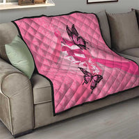 Polynesia Breast Cancer Awareness Month Quilt Pink Ribbon Mix Butterflies